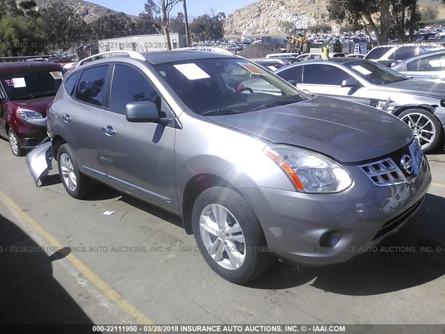 JN8AS5MT7DW530554 - 2013 NISSAN ROGUE S/SV GRAY photo 1