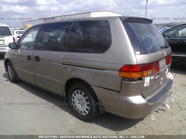 5FNRL18584B060636 - 2004 HONDA ODYSSEY LX TAN photo 3