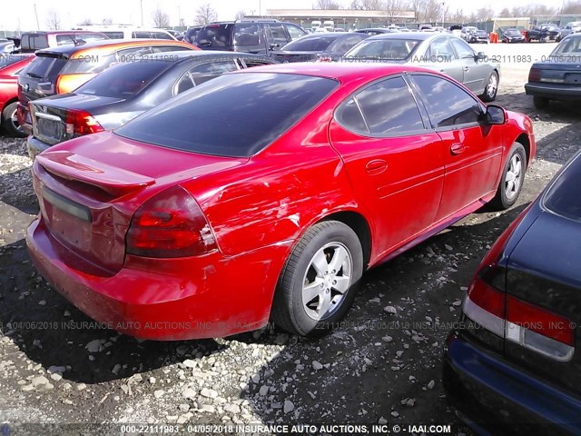 2G2WP552381101969 - 2008 PONTIAC GRAND PRIX წითელი ფოტო 4
