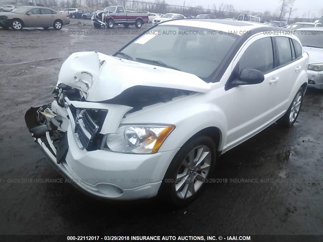 1B3CB5HA2BD295648 - 2011 DODGE CALIBER HEAT WHITE photo 2