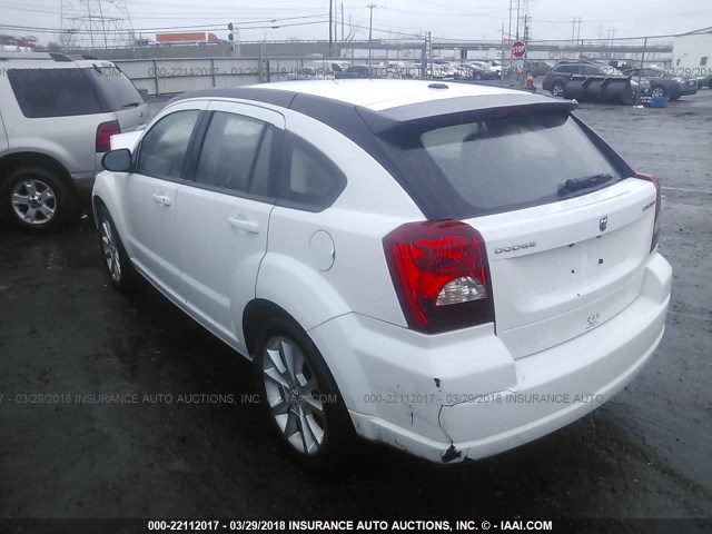 1B3CB5HA2BD295648 - 2011 DODGE CALIBER HEAT WHITE photo 3