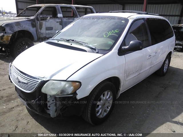 2C4GP74L51R288774 - 2001 CHRYSLER TOWN & COUNTRY EX WHITE photo 2