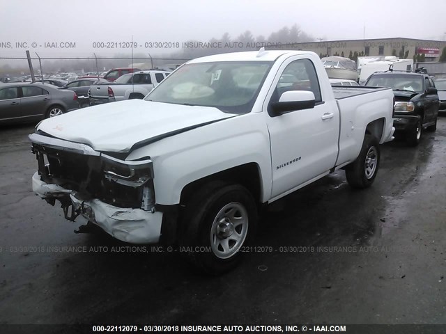 1GCNCNEH0GZ324645 - 2016 CHEVROLET SILVERADO C1500/C1500  LS WHITE photo 2