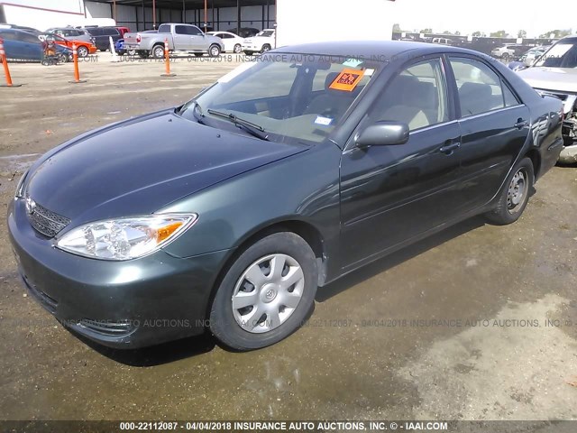 4T1BE32K93U716169 - 2003 TOYOTA CAMRY LE/XLE/SE მწვანე ფოტო 2