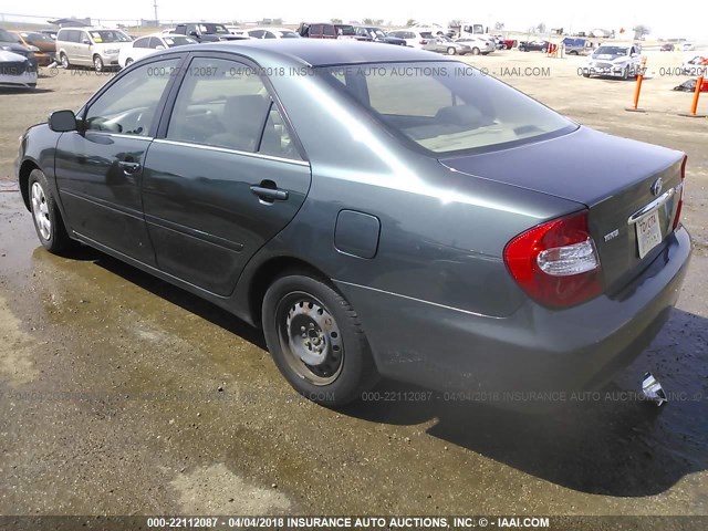 4T1BE32K93U716169 - 2003 TOYOTA CAMRY LE/XLE/SE მწვანე ფოტო 3