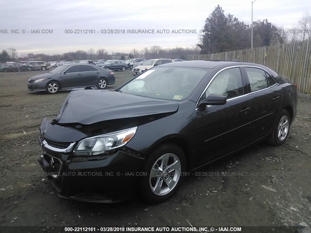 1G11B5SL0FF232020 - 2015 CHEVROLET MALIBU LS BLACK photo 2