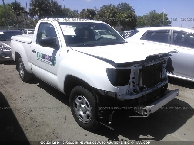 5TFNX4CN5CX009224 - 2012 TOYOTA TACOMA WHITE photo 1