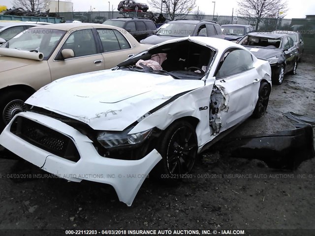 1FA6P8CF0H5328088 - 2017 FORD MUSTANG GT WHITE photo 2