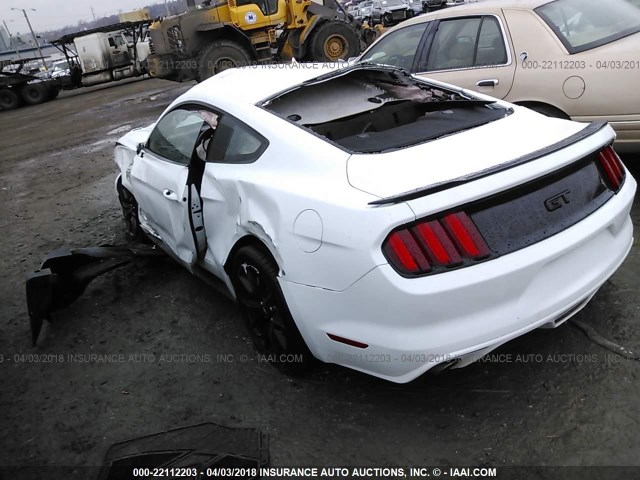 1FA6P8CF0H5328088 - 2017 FORD MUSTANG GT WHITE photo 3