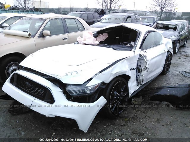 1FA6P8CF0H5328088 - 2017 FORD MUSTANG GT WHITE photo 6