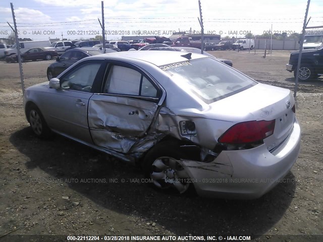 KNAGE228995354420 - 2009 KIA OPTIMA LX/EX SILVER photo 3