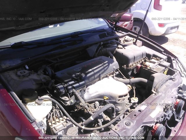 4T1BE32KX5U009990 - 2005 TOYOTA CAMRY LE/XLE/SE წითელი ფოტო 10