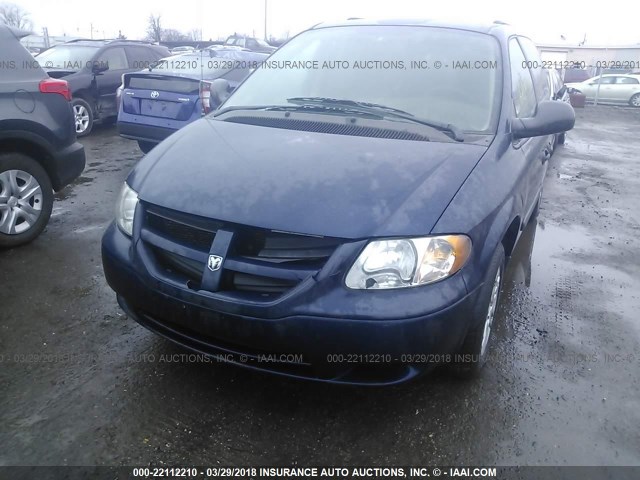 1D4GP24R36B710394 - 2006 DODGE GRAND CARAVAN SE BLUE photo 6