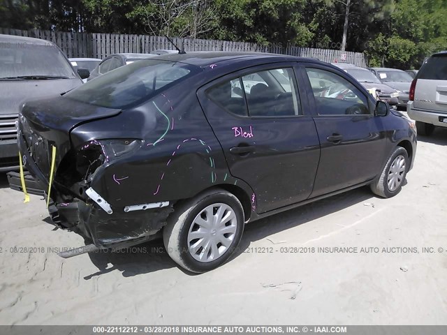 3N1CN7AP0FL811721 - 2015 NISSAN VERSA S/S PLUS/SV/SL GRAY photo 4