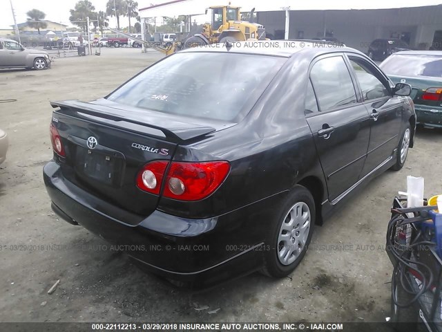 1NXBR32E77Z850599 - 2007 TOYOTA COROLLA CE/LE/S BLACK photo 4