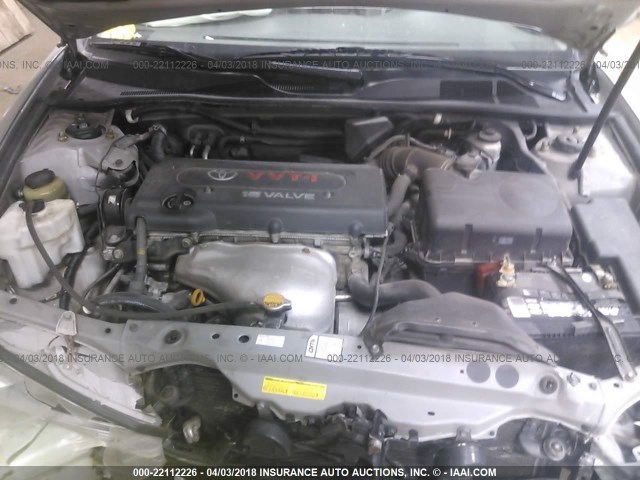4T1BE32K24U913122 - 2004 TOYOTA CAMRY LE/XLE/SE 银色 照片 10