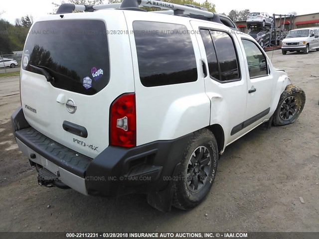 5N1AN0NW4FN655501 - 2015 NISSAN XTERRA X/S/PRO-4X WHITE photo 4