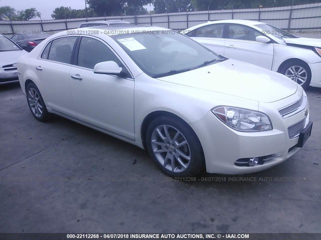 1G1ZE5E77AF141912 - 2010 CHEVROLET MALIBU LTZ WHITE photo 1