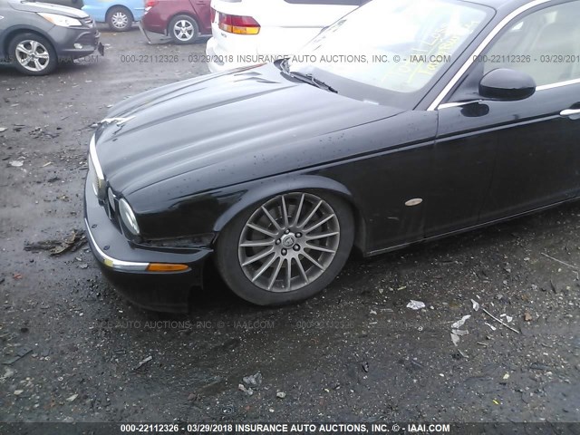 SAJWA79B76SH08316 - 2006 JAGUAR XJ8 L BLACK photo 6