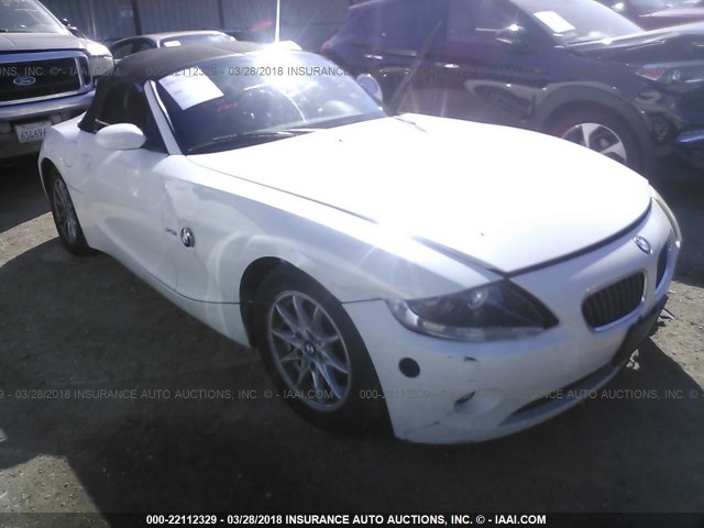 4USBT33545LS55159 - 2005 BMW Z4 2.5 WHITE photo 1