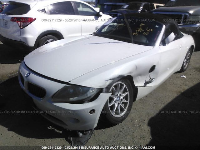 4USBT33545LS55159 - 2005 BMW Z4 2.5 WHITE photo 6