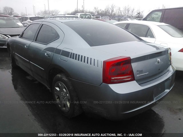 2B3KA43G57H666008 - 2007 DODGE CHARGER SE/SXT GRAY photo 3