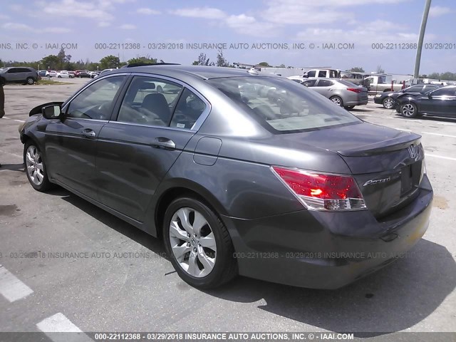 1HGCP26849A110253 - 2009 HONDA ACCORD EXL GRAY photo 3