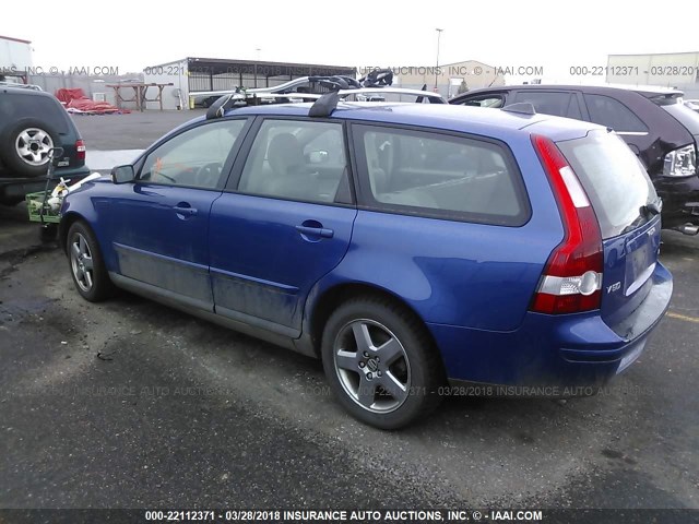 YV1MJ682662151245 - 2006 VOLVO V50 T5 BLUE photo 3