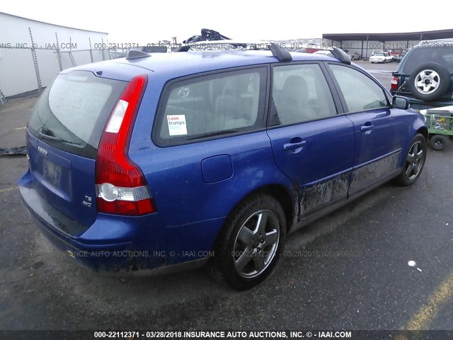 YV1MJ682662151245 - 2006 VOLVO V50 T5 BLUE photo 4