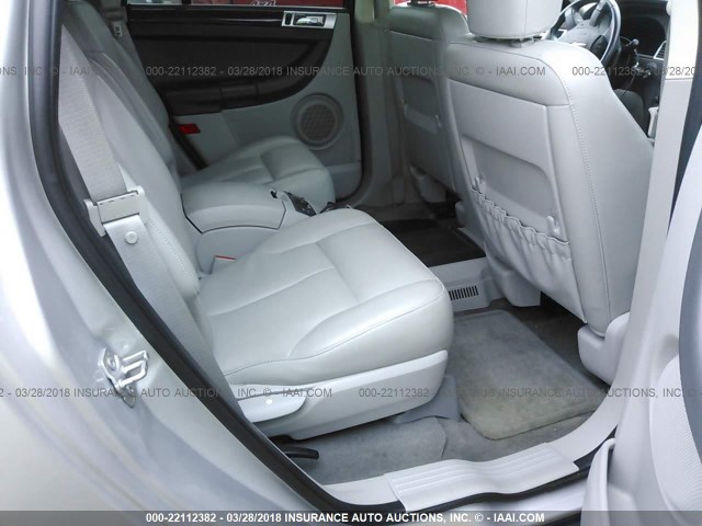 2A8GM68XX8R647670 - 2008 CHRYSLER PACIFICA TOURING GRAY photo 8