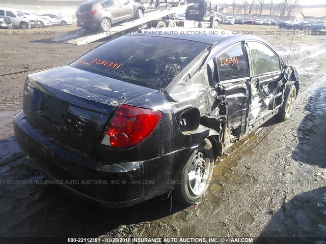 1G8AN15F97Z102387 - 2007 SATURN ION LEVEL 2 BLACK photo 4