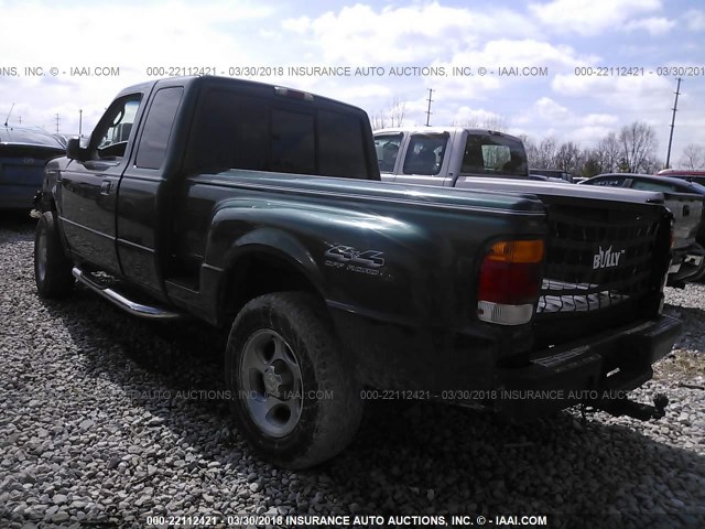 1FTZR15U9WTA60445 - 1998 FORD RANGER SUPER CAB GREEN photo 3