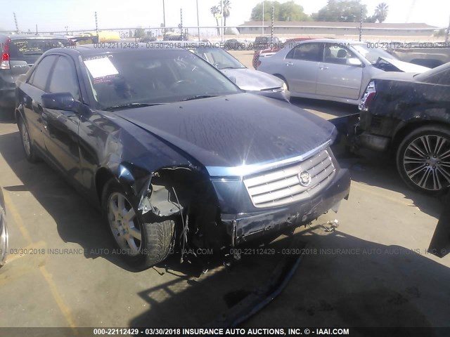 1G6DM577140104785 - 2004 CADILLAC CTS Dark Blue photo 1