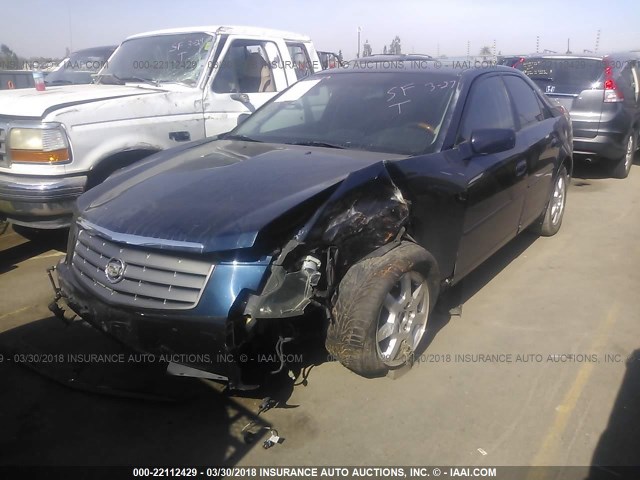 1G6DM577140104785 - 2004 CADILLAC CTS Dark Blue photo 2