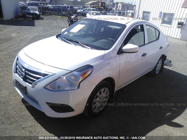 3N1CN7AP2HL848174 - 2017 NISSAN VERSA S/S PLUS/SV/SL WHITE photo 2