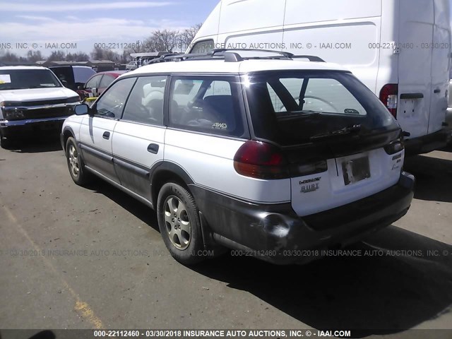 4S3BG6851W7651273 - 1998 SUBARU LEGACY 30TH ANN OUTBACK/LTD/SPT WHITE photo 3