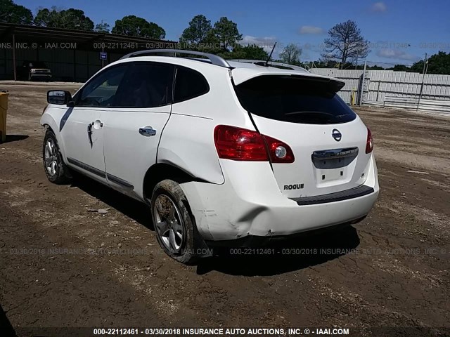 JN8AS5MT0BW159704 - 2011 NISSAN ROGUE S/SV/KROM WHITE photo 3