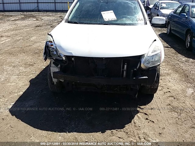 JN8AS5MT0BW159704 - 2011 NISSAN ROGUE S/SV/KROM WHITE photo 6