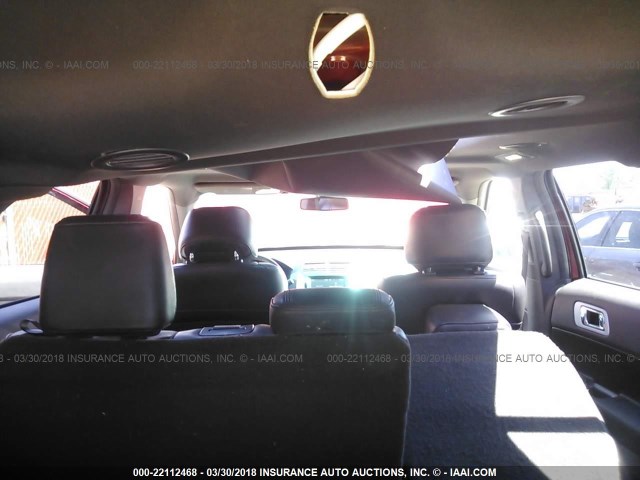 1FM5K8F8XDGB43137 - 2013 FORD EXPLORER LIMITED 红色 照片 8