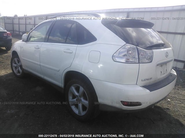 2T2GA31U75C039255 - 2005 LEXUS RX 330 WHITE photo 3