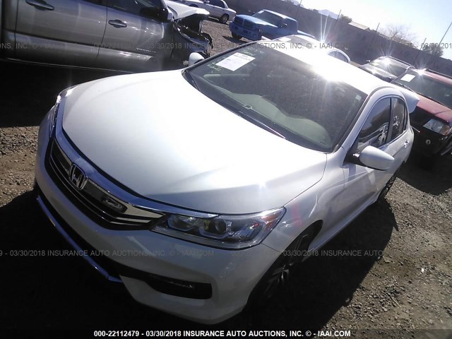 1HGCR2F50HA093899 - 2017 HONDA ACCORD SPORT თეთრი ფოტო 2