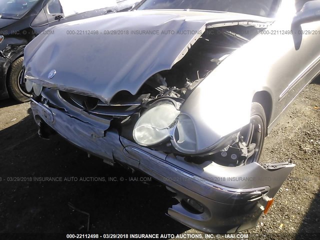 WDBTJ65J45F125892 - 2005 MERCEDES-BENZ CLK 320C GRAY photo 6