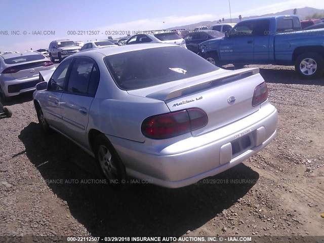 1G1NE52J33M615965 - 2003 CHEVROLET MALIBU LS 银色 照片 3