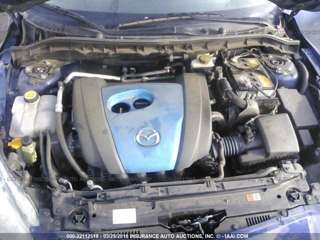 JM1BL1V80C1688231 - 2012 MAZDA 3 I BLUE photo 10