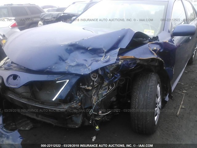 4T1BF3EK2BU734262 - 2011 TOYOTA CAMRY SE/LE/XLE BLUE photo 6