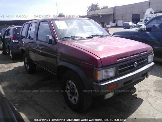 JN8HD17S0NW041130 - 1992 NISSAN PATHFINDER XE BURGUNDY photo 1