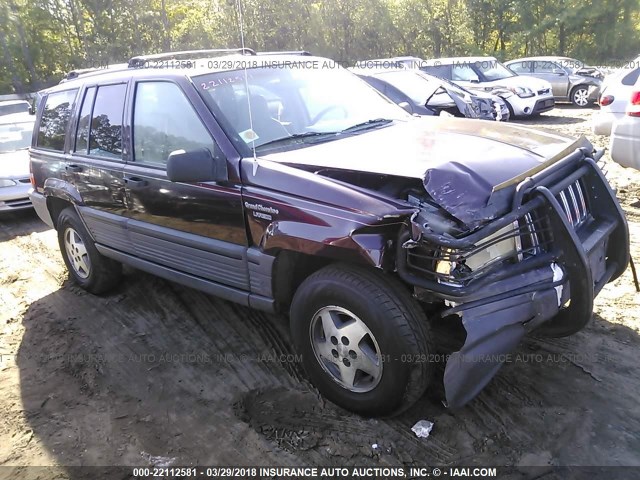 1J4GZ58S5SC701507 - 1995 JEEP GRAND CHEROKEE LAREDO BURGUNDY photo 1