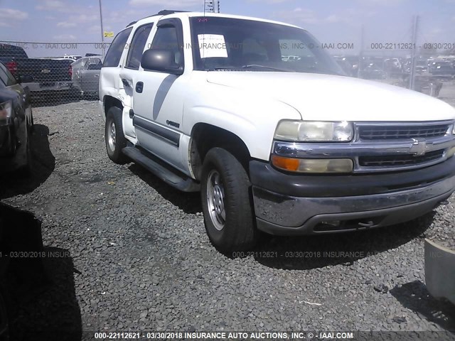 1GNEC13T6YJ106457 - 2000 CHEVROLET TAHOE C1500 WHITE photo 1