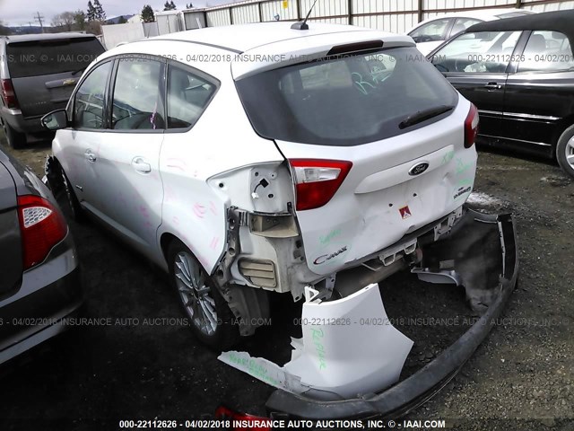 1FADP5AU1DL517491 - 2013 FORD C-MAX SE WHITE photo 3