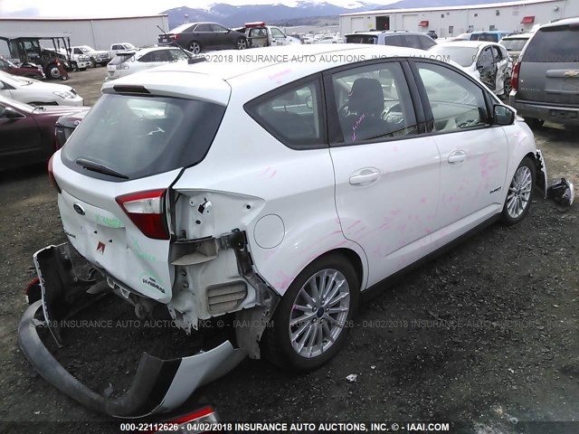 1FADP5AU1DL517491 - 2013 FORD C-MAX SE WHITE photo 4